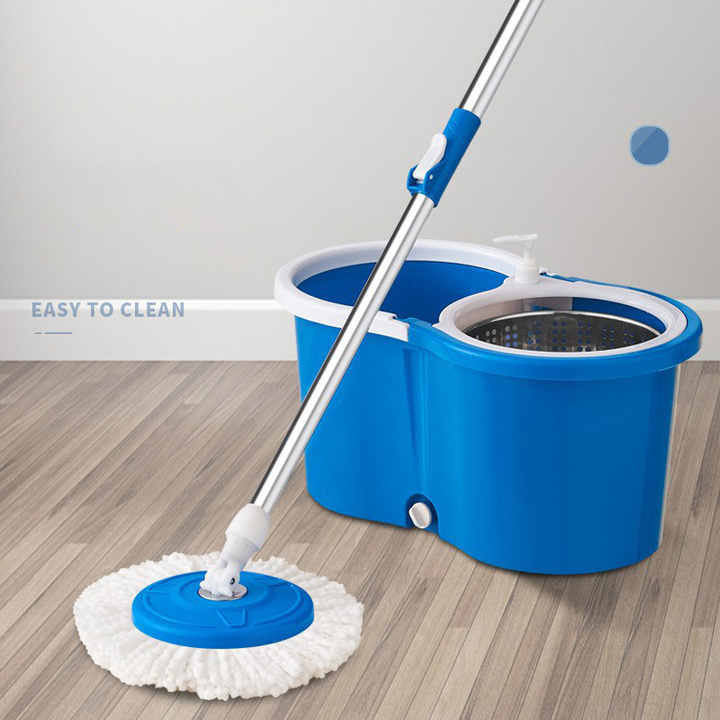 Magic Spin Mop Set | 360-Degree Rotating Microfiber Mop with Handle & Replacement Heads | Home Cleaning Tools MJS Deals