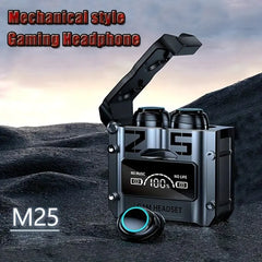 New M25 Magnetic Charging Earbuds Mechanical Gaming Headphone Tws Wireless Earphone MJS Deals