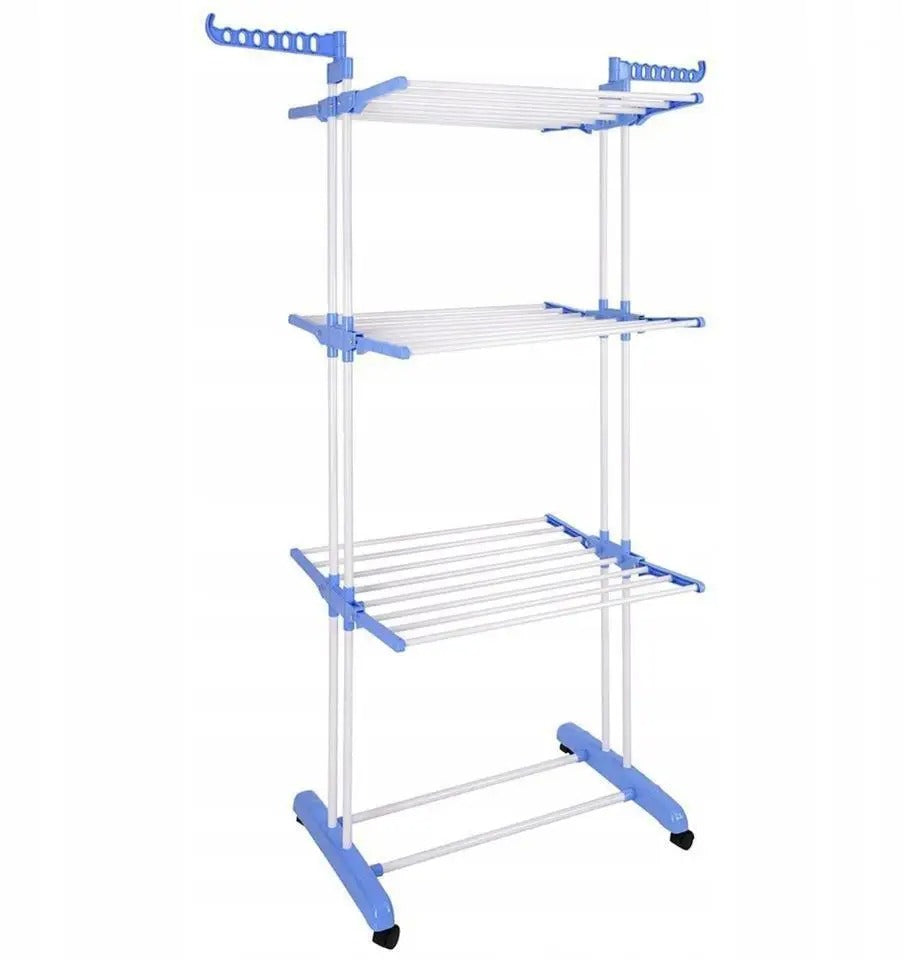 Home removable multilayer drying rack towel hanging rack floor folding telescopic drying rack MJS Deals